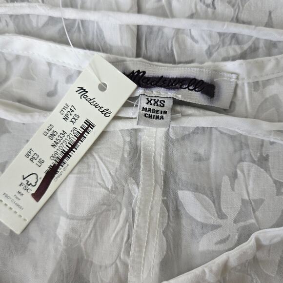 Madewell Floral Halter Cover-Up Midi Dress Size XXS NWT - Picture 5 of 9